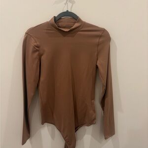Abercrombie & Fitch Brown Fitted Bodysuit